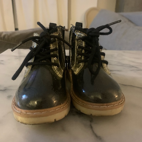 Zara Lace Up Boots w/side zip - Picture 3 of 4